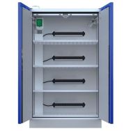 Armoire batterie lithium haute 2 portes avec extincteur