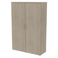 Armoire bois haute portes battantes L120 cm serrure à clé