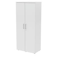 Armoire bois haute portes battantes L80 cm serrure à clé