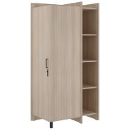 Armoire poignée+morail.1/2 penderie 1/2lingère - Enond Mobilier