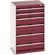 Armoire d'atelier à tiroirs cubio SL-6510-6.1 - Bott