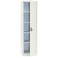 Armoire d'atelier universelle 195 x 53 cm Gris clair Ral 7035