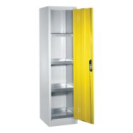 Armoire de rétention 1950x502x500 Bâti7035 gris/P.1023 jaune trafic-CP