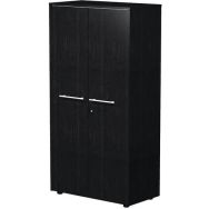 Armoire haute avec 2 portes à serrure Royal - Noir