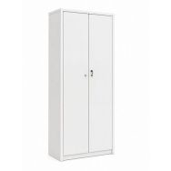 Armoire haute reconditionnée - À portes battantes - Blanche
