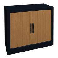Armoire métal rideaux PVC lame terminale recouverte hauteur 69 - Acial