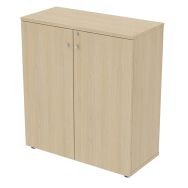Armoire mi haute portes battantes L 100 cm serrure à clé
