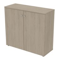 Armoire mi haute portes battantes L 120 cm serrure à clé