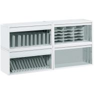 Armoire modulaire gris sans rideau HT:44 cm l HT:89 cm