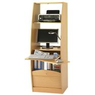 Armoire multimédia Solo largeur 60 cm coloris hêtre