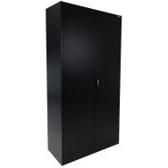 Armoire portes battantes Aris Noir - Manutan Expert