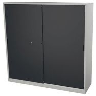 Armoire ptes coulissantes 200x58x195 cm Gris cl/Anthracite
