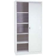 Armoires hautes ptes coulis. L 150XH200XP65 Gris/Gris