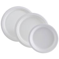 Assiette ronde bagasse 23 cm x50
