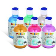 Assortiment 6 flacons 300 ml gouache nacrée.