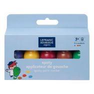 Assortiment de 5 applicateurs de gouache 70 ml spoty
