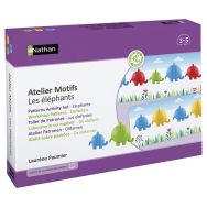 Atelier motifs - les éléphants - atelier 2 enfants-Nathan