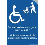 Autocollant - Cet autocollant vous gêne... papier