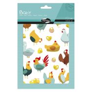 Baby, Sach 6 pl 14,8x21cm, Poules