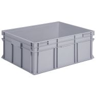 Bac 134L, parois et fond pleins, Gris LxlxH = 800x600x320mm