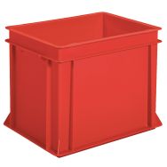 Bac 30L, parois et fond pleins, Rouge LxlxH = 400x300x325mm