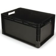 Bac NOIR recyclé 600x400 60L - Gamma-Wopla