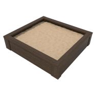 Bac à sable 130 x 140 cm margelle bords arrondis - Espace Urbain