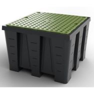 Bac de rétention 1 IBC 1200 l - CARBONE LIGHT