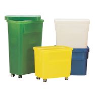 Bac emboîtable Ercobox 75L - Avec roulettes et couvercle - L600 mm