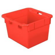 Bac gerbable emboitable rouge capacite 90 l * 11090*