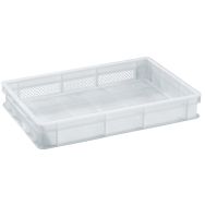 Bac gerbable norme Europe, parois et fonds ajourés 18L Hauteur 10 cm