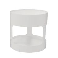 Table basse OROND sur roulettes Blanc