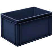 Bac norme Europe - Plein - Bleu recyclé - 60L