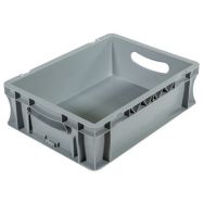 Bac palettisable norme europe - 400 x 300 mm - Gris - Novap