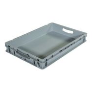 Bac palettisable norme europe - 600 x 400 mm - Gris - Novap