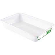 Bac plat 3 L biosourcé blanc