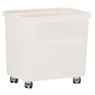 Bac polyéthylène 150 litres Ercobox avec roulettes blanc