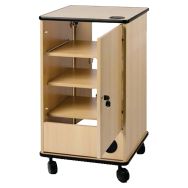 Baie mobile 19'' bois GEB196 sans porte de service arrière - Vega