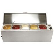 Bain-marie électrique 5 cuves +vidange
