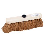 Balai de rue avec capuchon vissant -Fibre souple 29 cm