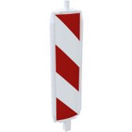 Balise plastique type 60 - Film classe 1 - Hachuré - Une face - Schake