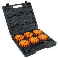 Balises de signalisation à LEDS rechargeables - Lot de 6
