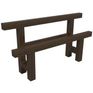 Banc Altitude plastique recyclé - Espace Urbain