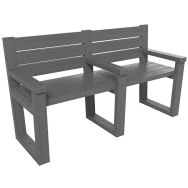 Banc Emeraude plastique recyclé - Espace Urbain