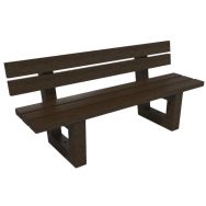Banc Escapade plastique recyclé - Espace Urbain