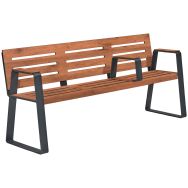 Banc HAVANE PMR - ajouré bois/métal - Buton Design