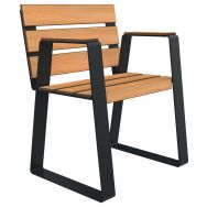 Banc HAVANE PMR 1 place lames bois/métal - Buton Design