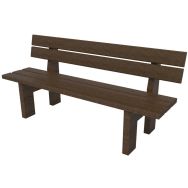 Banc Madrid Junior primaire 150 cm plastique recyclé - Espace Urbain