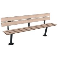 Banc NAIROBI lames bois/métal - Buton Design