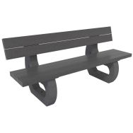 Banc Parc semi éco - démonté plastique recyclé - Espace Urbain